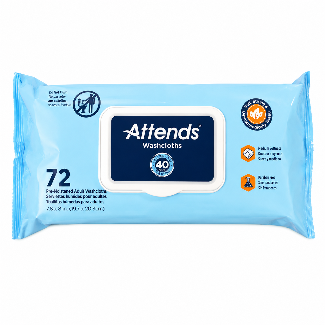 Attends Scented Washcloths (72-count)