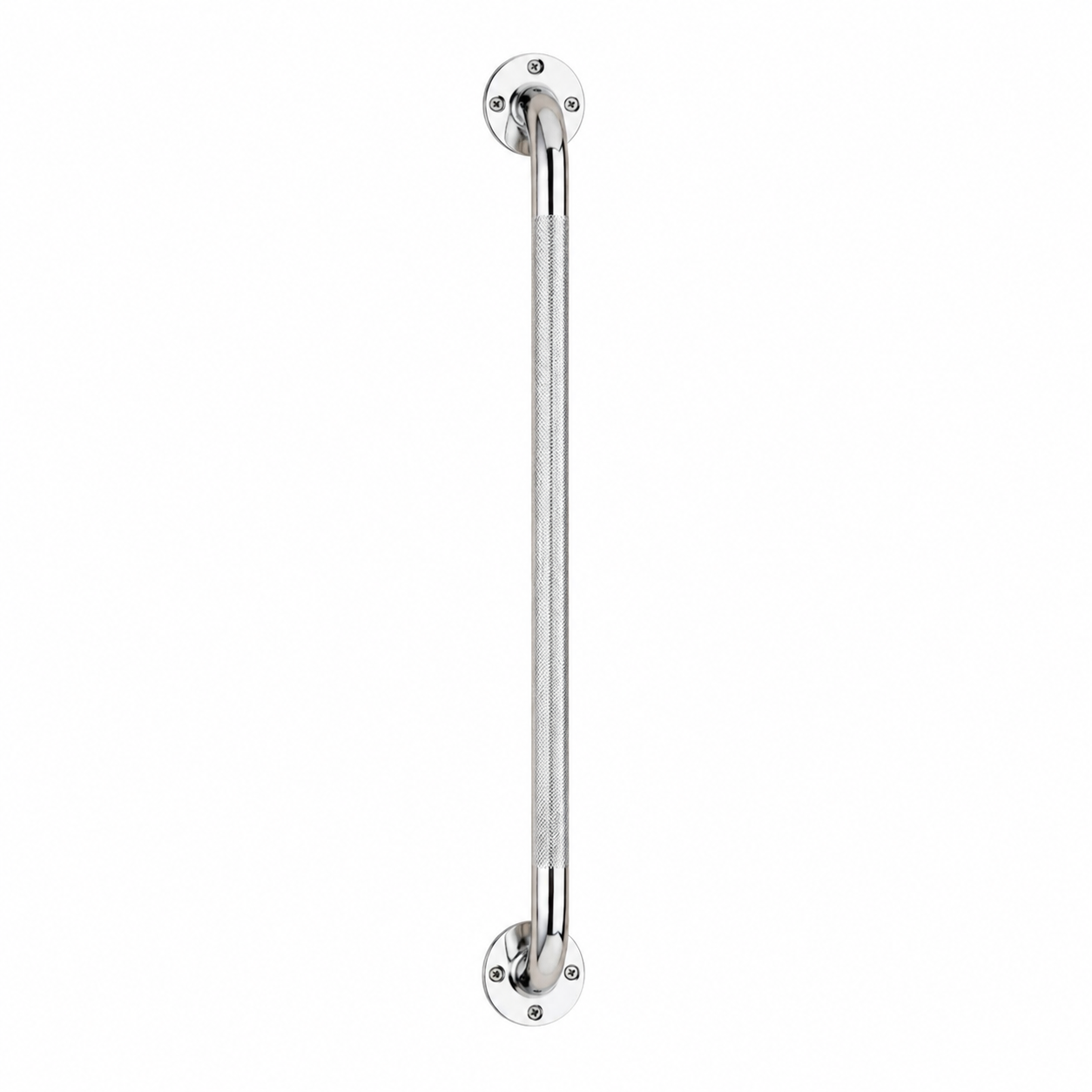 Wall Grab Bar 24" Chrome With Knurled Handle