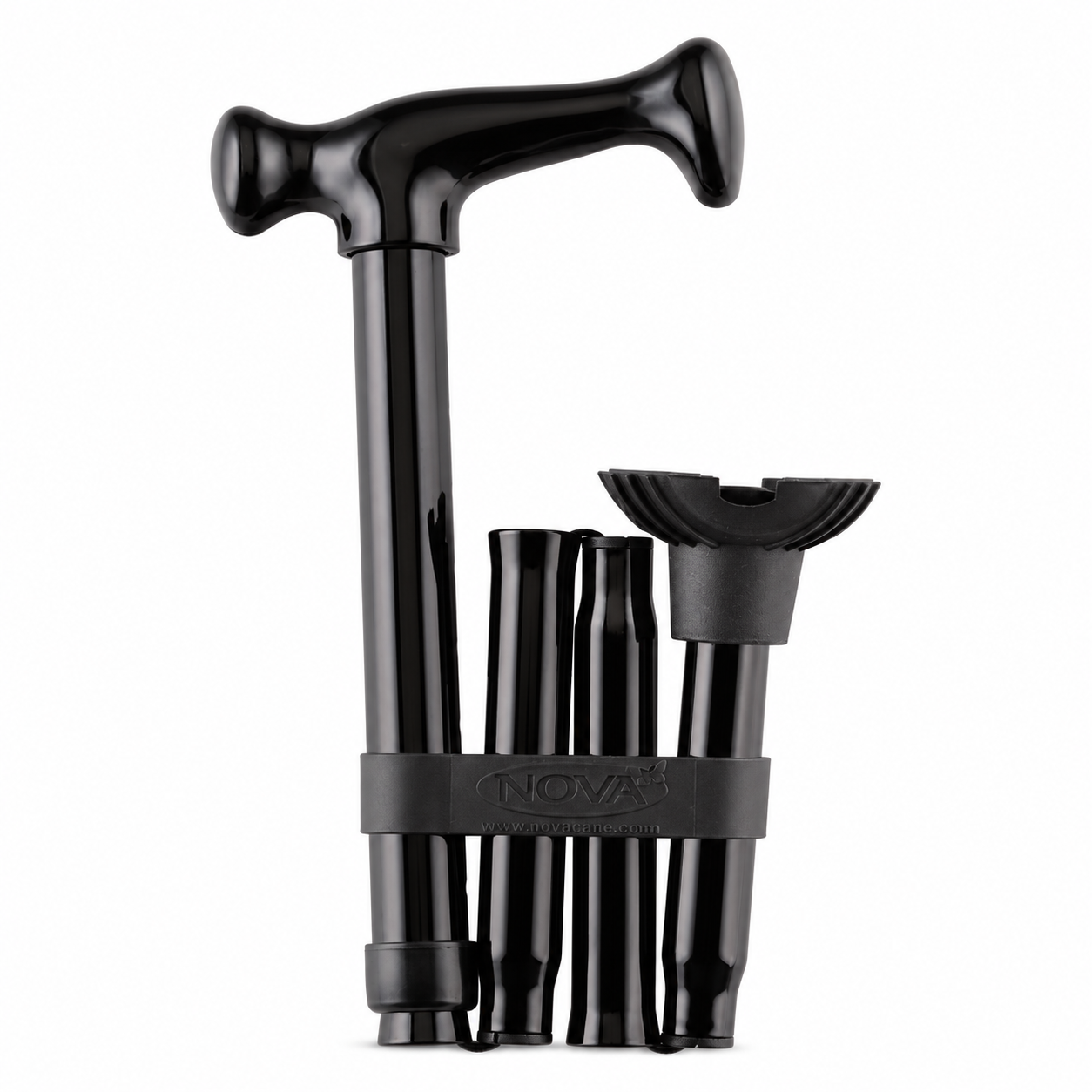 Folding Cane with Mini Quad Tip